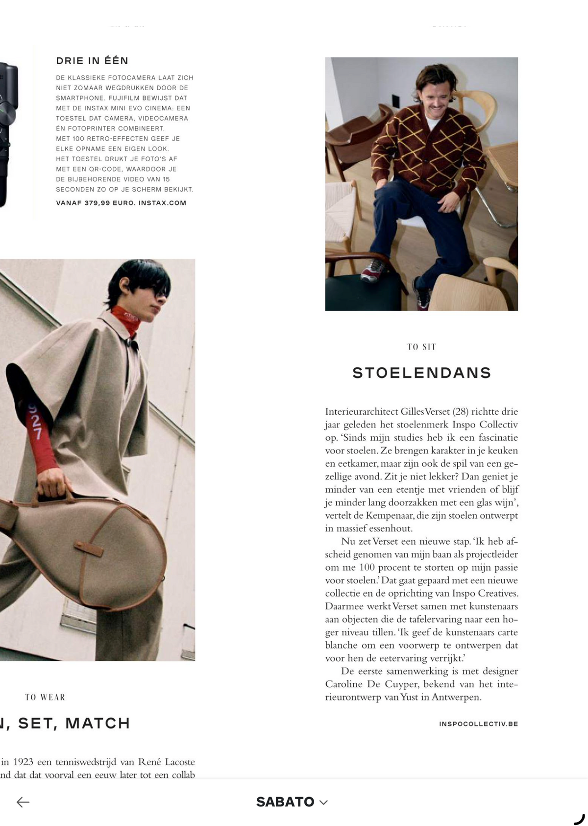 INSPO in Sabato, De Tijd — Stoelendans, 24 oktober 2026